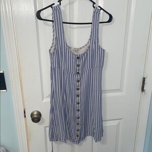 American Eagle Outfitters Blue and White Striped Dress